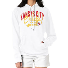Kansas City Chiefs G-III 4Her by Carl Banks Women's Filigree Logo Pullover Hoodie - White