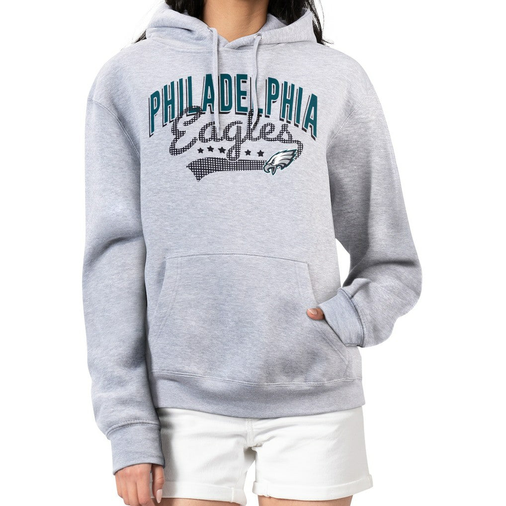 Philadelphia Eagles G-III 4Her by Carl Banks Women's Filigree Logo Pullover Hoodie - Heather Gray