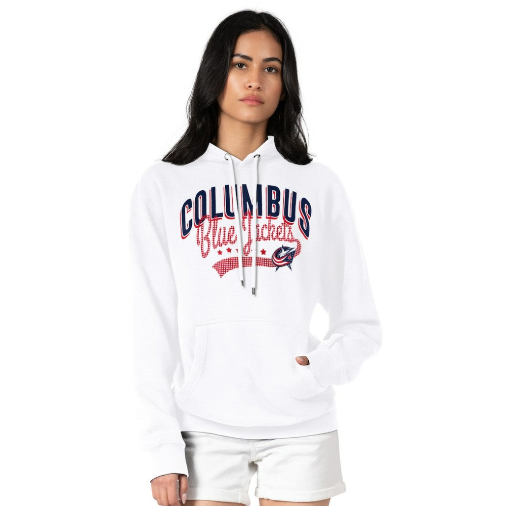 Columbus Blue Jackets G-III 4Her by Carl Banks Women's Filigree Logo Pullover Hoodie – White | US 200553628