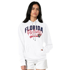 Florida Panthers G-III 4Her by Carl Banks Women's Filigree Logo Pullover Hoodie – White | US 200553632