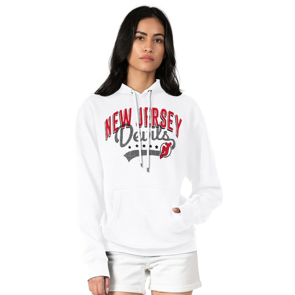 New Jersey Devils G-III 4Her by Carl Banks Women's Filigree Logo Pullover Hoodie – White | US 200553637