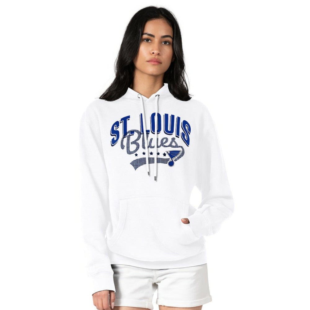 St. Louis Blues G-III 4Her by Carl Banks Women's Filigree Logo Pullover Hoodie – White | US 200553646
