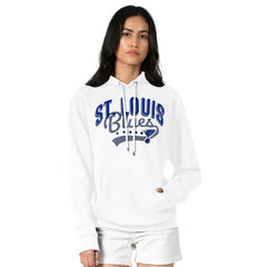 St. Louis Blues G-III 4Her by Carl Banks Women's Filigree Logo Pullover Hoodie – White | US 200553646