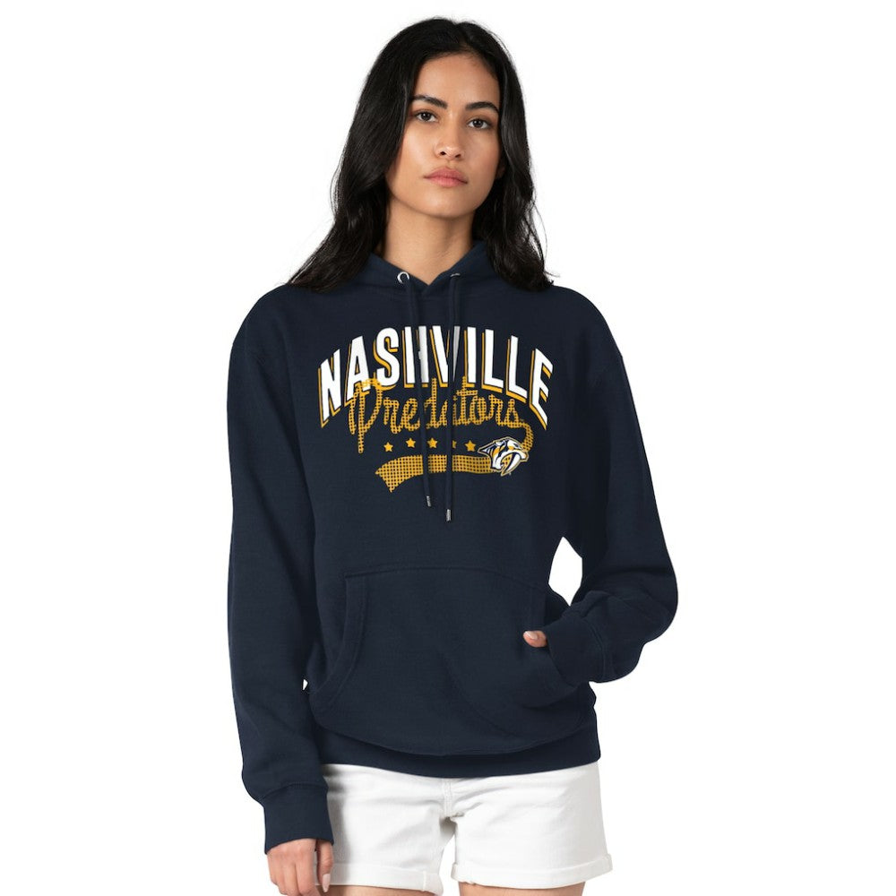 Nashville Predators G-III 4Her by Carl Banks Women's Filigree Logo Pullover Hoodie – Navy | US 200553656