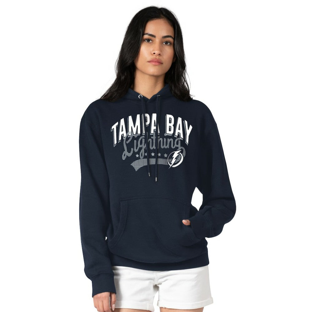 Tampa Bay Lightning G-III 4Her by Carl Banks Women's Filigree Logo Pullover Hoodie – Navy | US 200553658