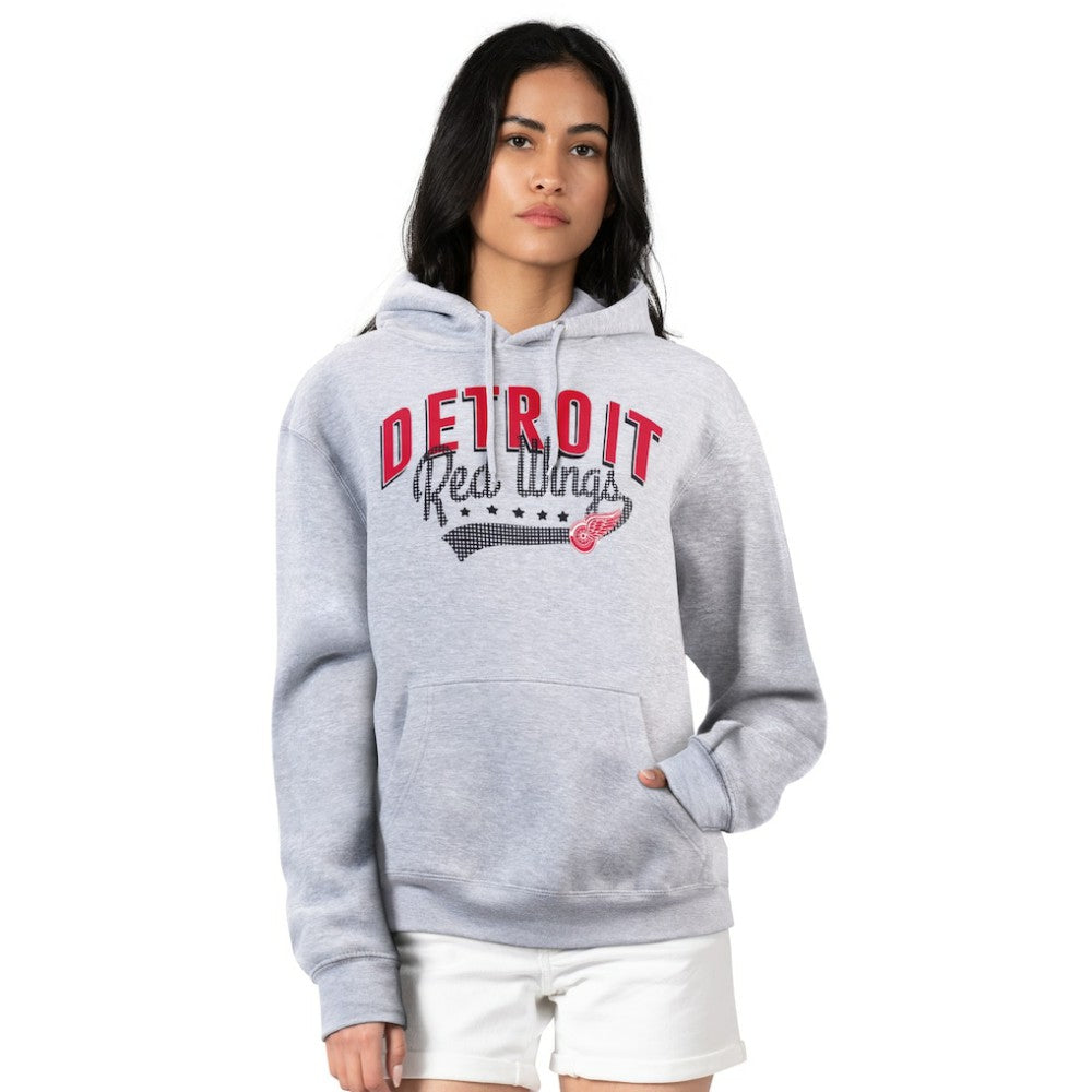 Detroit Red Wings G-III 4Her by Carl Banks Women's Filigree Logo Pullover Hoodie – Gray | US 200553681