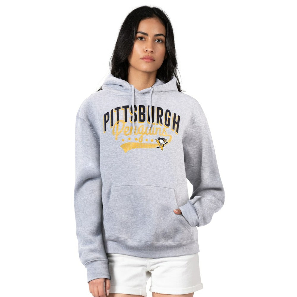 Pittsburgh Penguins G-III 4Her by Carl Banks Women's Filigree Logo Pullover Hoodie – Gray | US 200553695