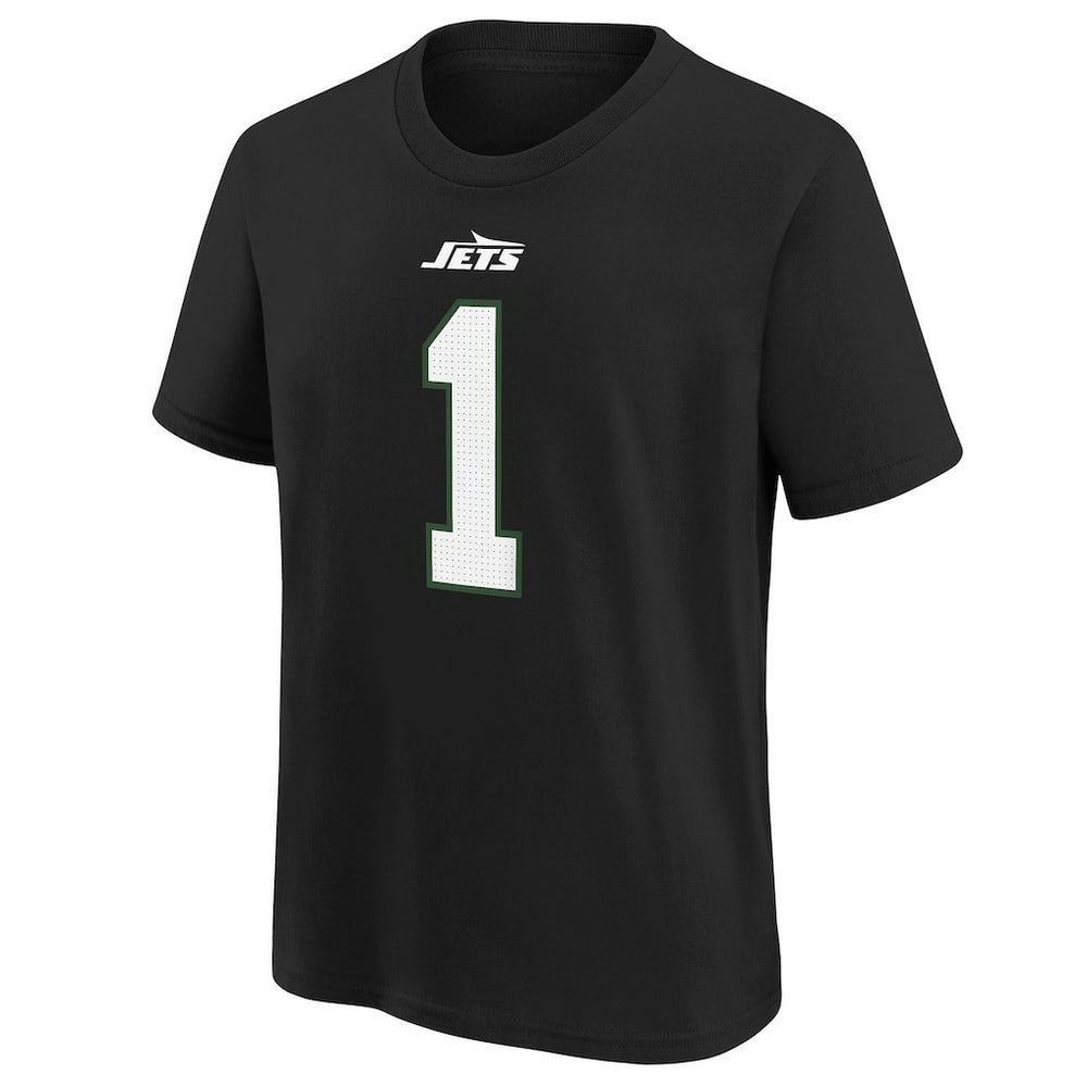 Ahmad Sauce Gardner New York Jets Youth Player Name & Number T-Shirt - Black T-shirts