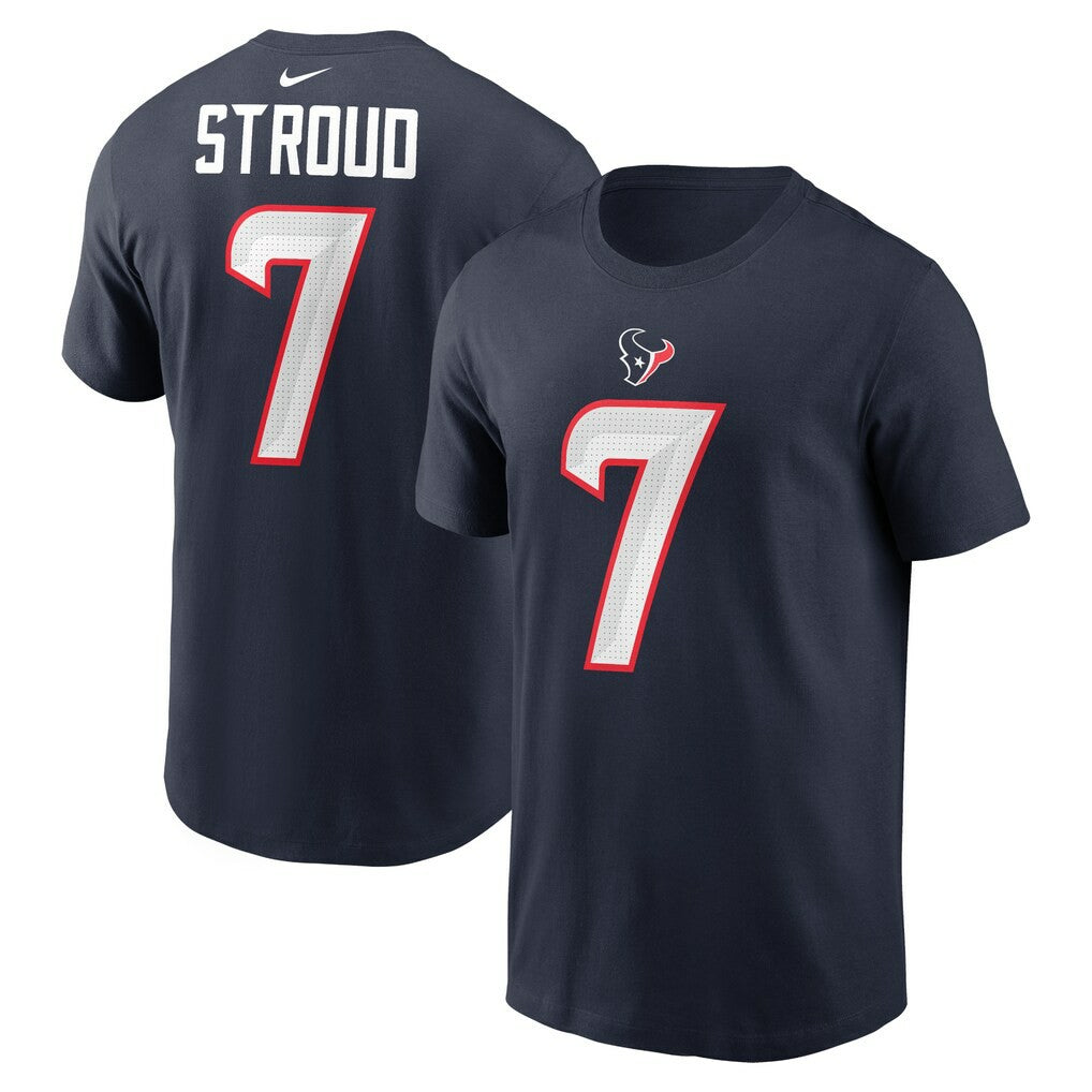 C.J. Stroud Houston Texans Youth Player Name & Number T-Shirt - Navy T-shirts