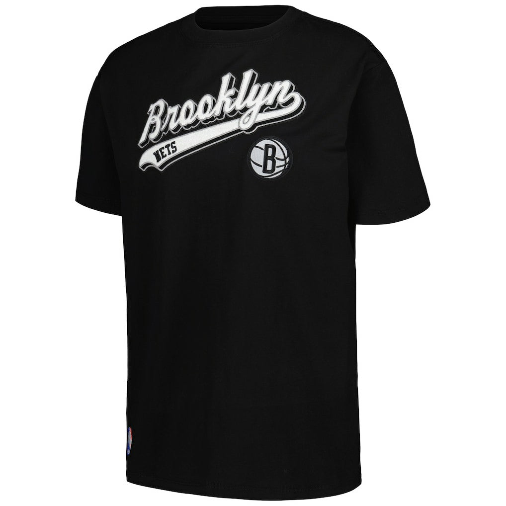 Brooklyn Nets Pro Standard Women's Script Boyfriend T-Shirt Black