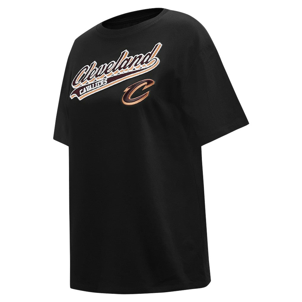 Cleveland Cavaliers Pro Standard Women's Script Boyfriend T-Shirt Black