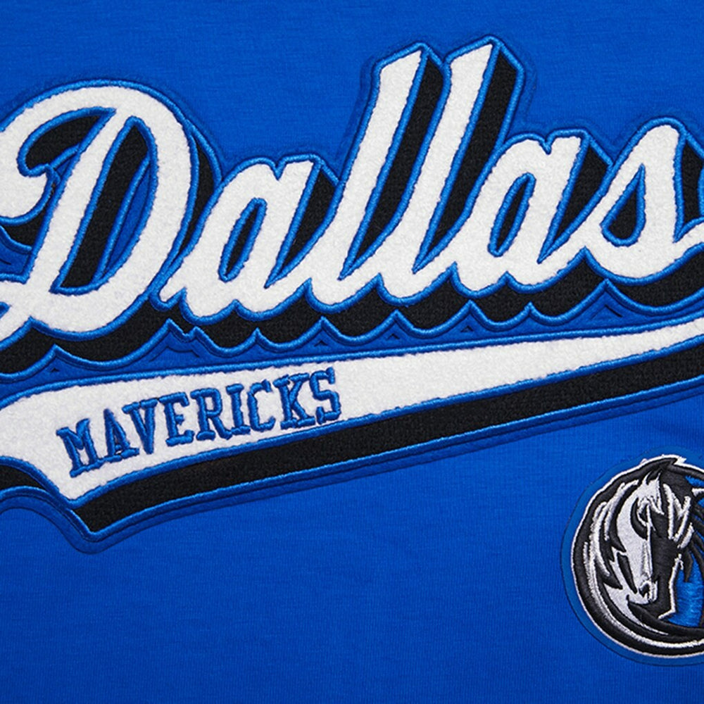 Dallas Mavericks Pro Standard Women's Script Boyfriend T-Shirt Royal outlet