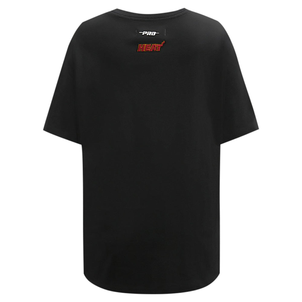 Miami Heat Pro Standard Women's Script Boyfriend T-Shirt Black