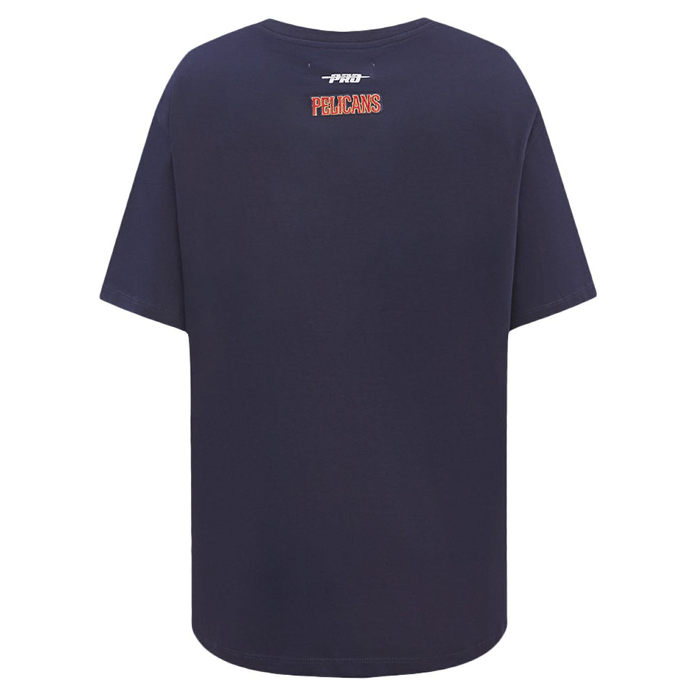 New Orleans Pelicans Pro Standard Women's Script Boyfriend T-Shirt Navy