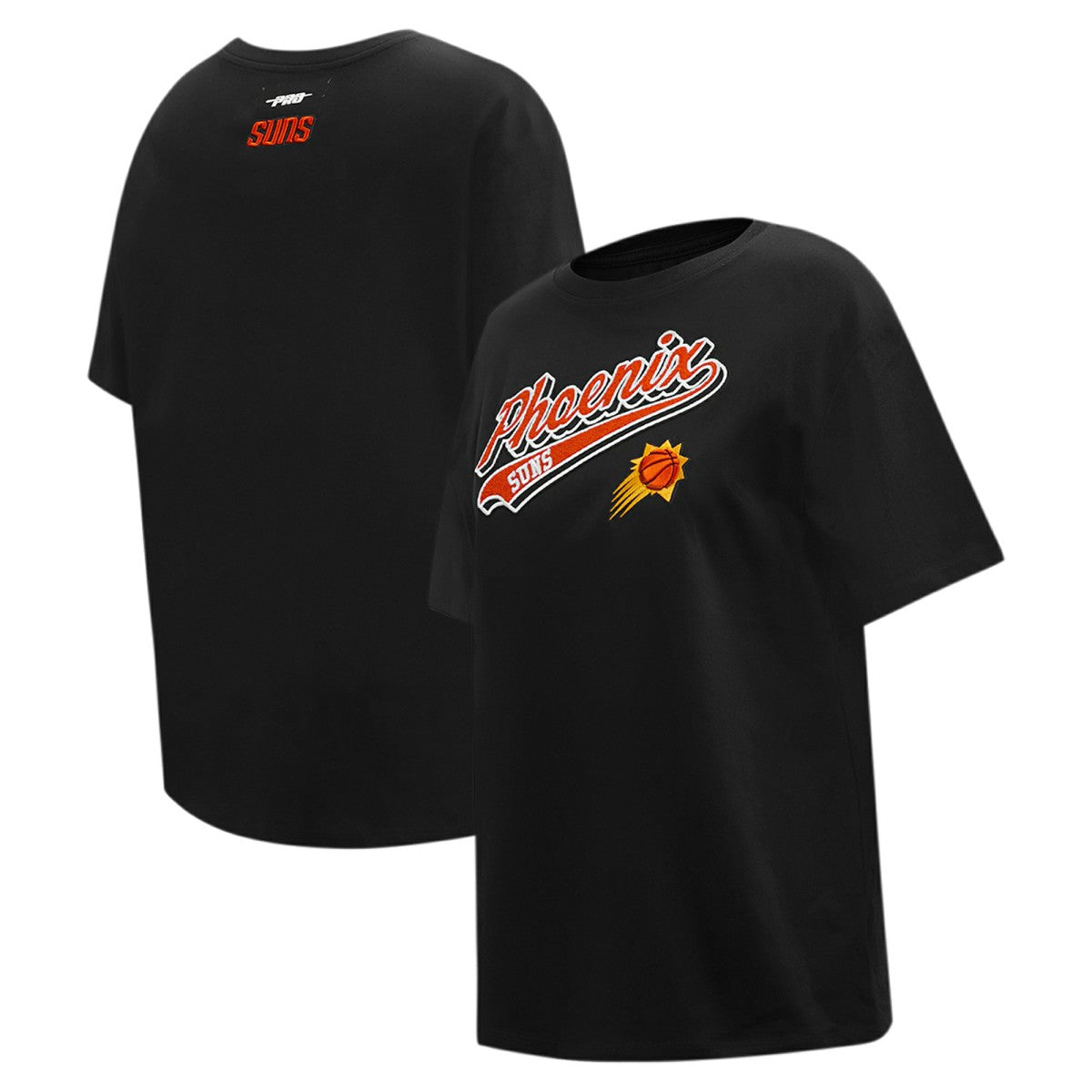 Phoenix Suns Pro Standard Women's Script Boyfriend T-Shirt Black outlet