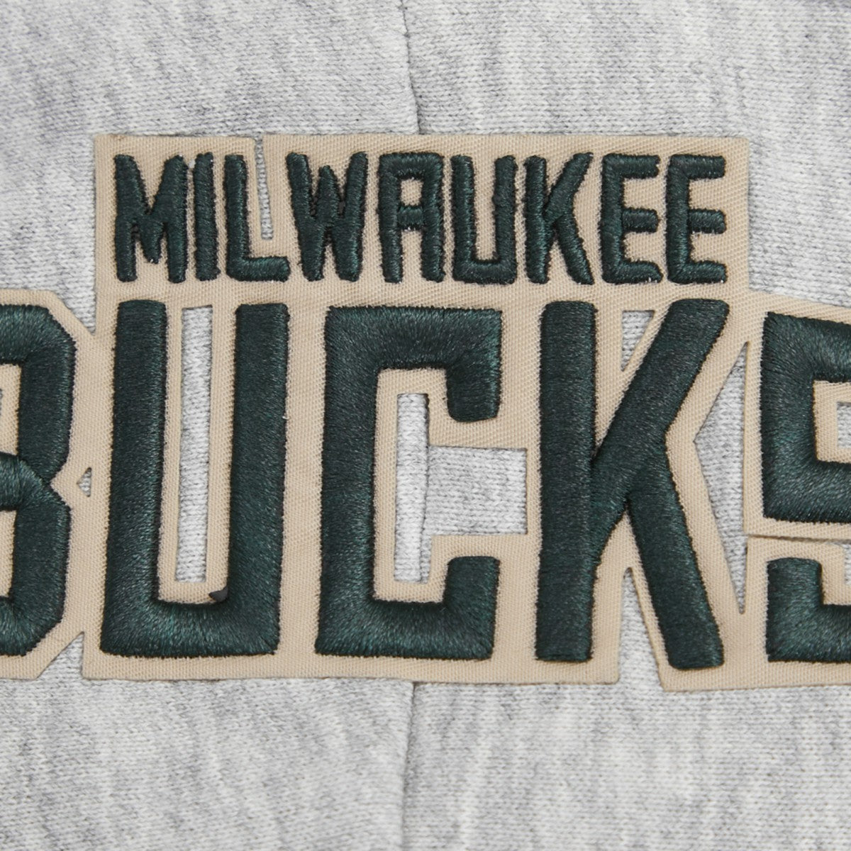 Milwaukee Bucks Pro Standard Women's Script Tail Cropped Pullover Hoodie Heather Gray outlet