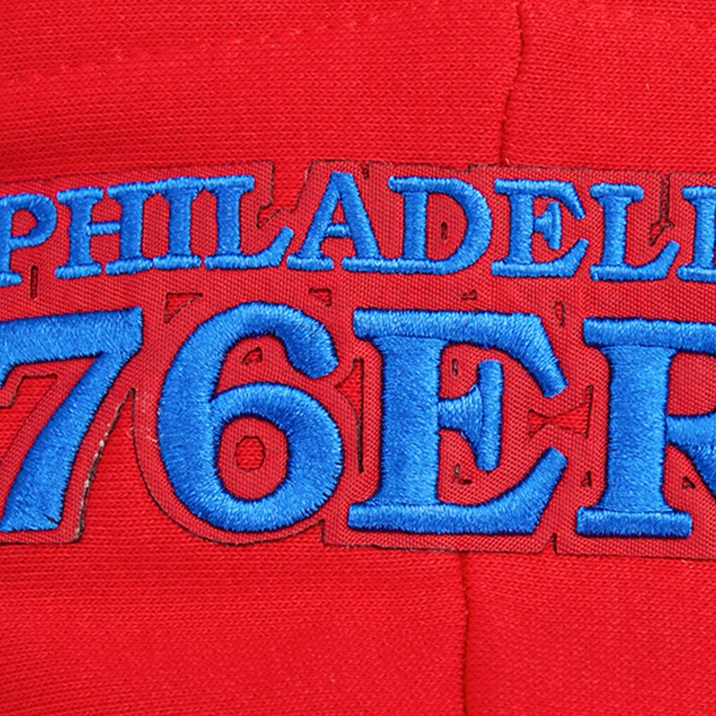 Philadelphia 76ers Pro Standard Women's Script Tail Cropped Pullover Hoodie Red outlet