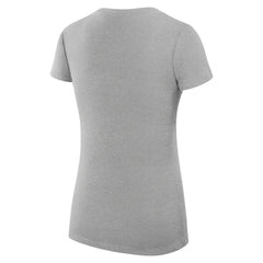 Indiana Pacers G-III 4Her by Carl Banks Women's Super-Slim Fit Lightweight Filigree Logo V-Neck T-Shirt Heather Gray