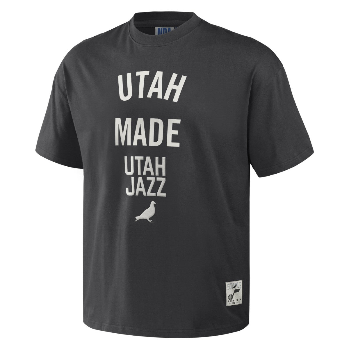 Utah Jazz NBA x Staple Heavyweight Oversized T-Shirt Anthracite outlet
