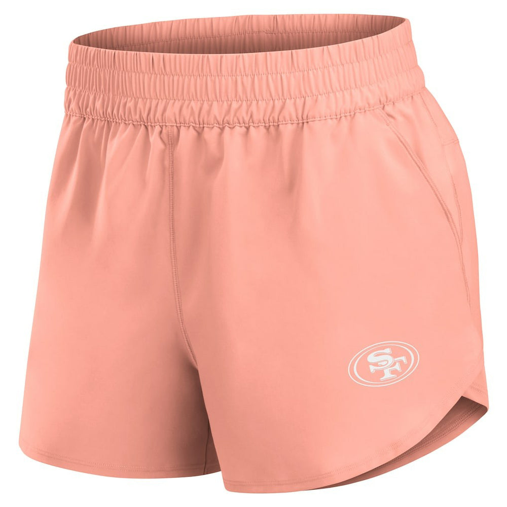 San Francisco 49ers Women's Front Office Woven Shorts - Coral Shorts