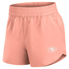 San Francisco 49ers Women's Front Office Woven Shorts - Coral Shorts