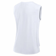 Buffalo Bills Women's Studio Gym Tank Top - White Tops