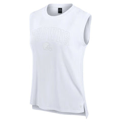 Cleveland Browns Women's Studio Gym Tank Top - White Tops