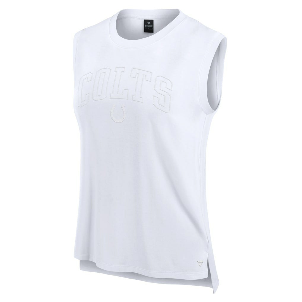Indianapolis Colts Women's Studio Gym Tank Top - White Tops