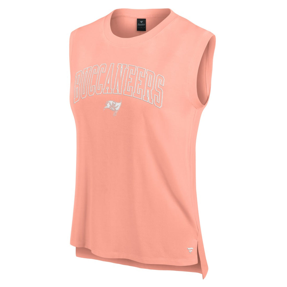 Tampa Bay Buccaneers Women's Studio Gym Tank Top - Coral Tops