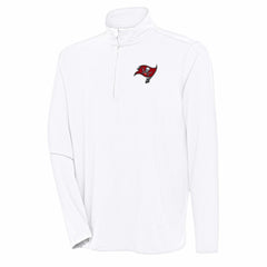 Tampa Bay Buccaneers Antigua Hunk Quarter-Zip Pullover Top - White Pullover