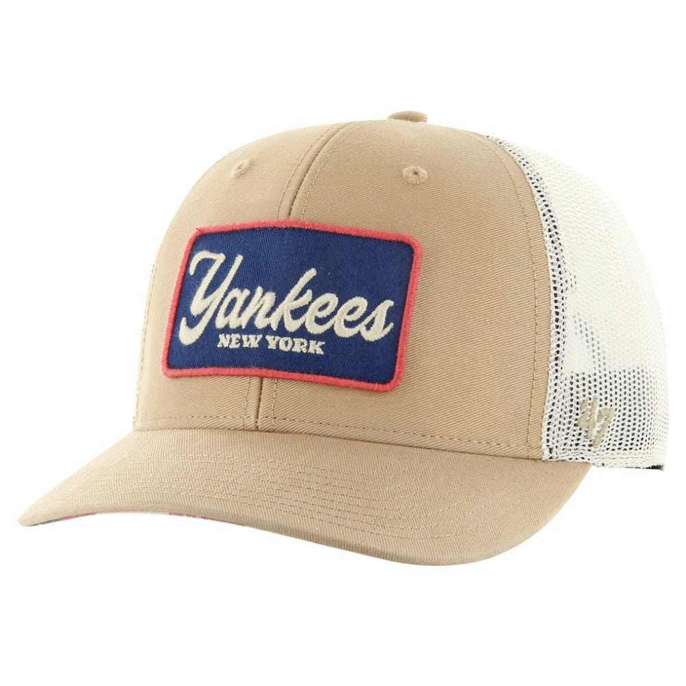 New York Yankees '47 Glory Daze Trucker Adjustable Hat - Khaki Hats