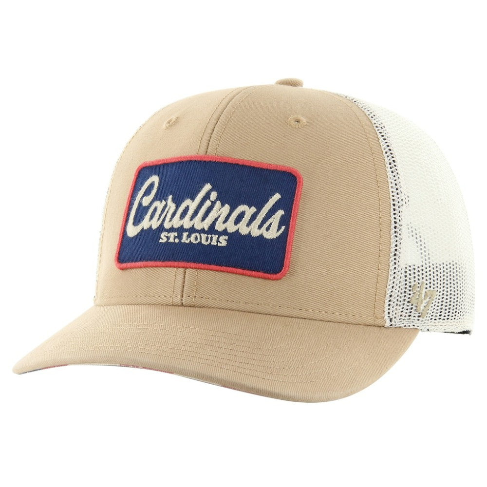 St. Louis Cardinals '47 Glory Daze Trucker Adjustable Hat - Khaki Hats