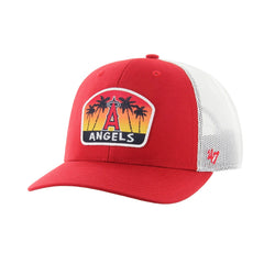 Los Angeles Angels '47 Retro Region Patch Trucker Adjustable Hat - Red Hats