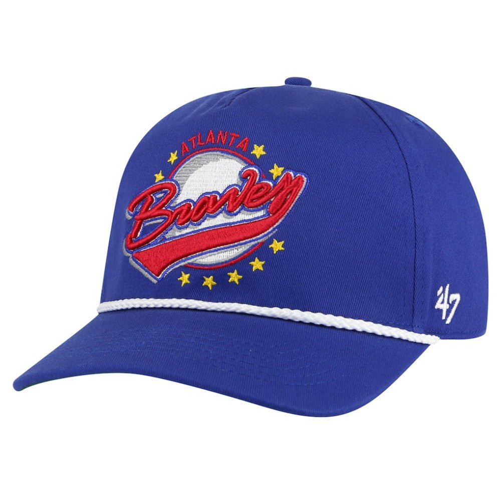 Atlanta Braves '47 Wax Pack Collection Premier Hitch Adjustable Hat - Royal Hats