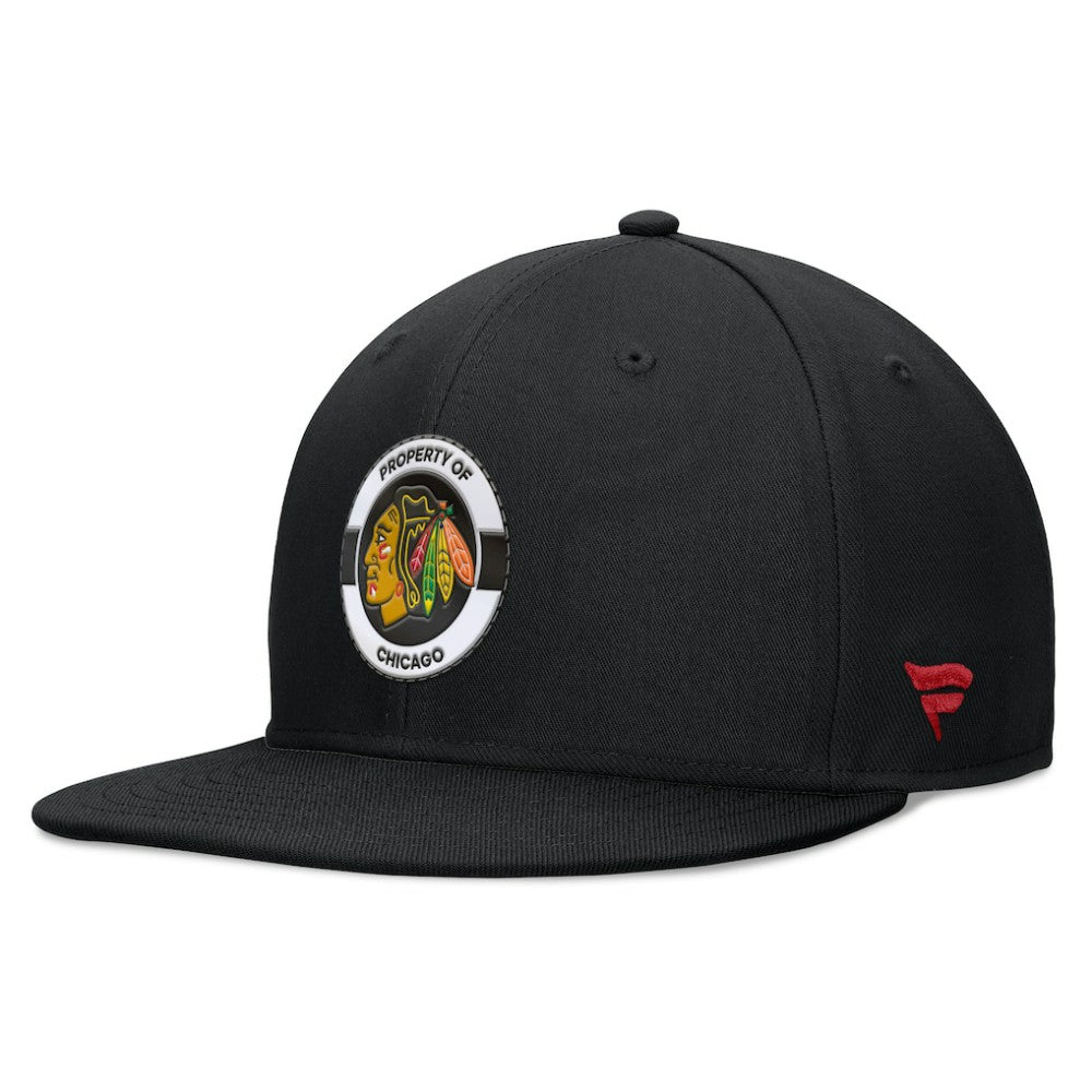 Chicago Blackhawks Fanatics Authentic Pro Training Camp Snapback Hat - Black | US 200562128
