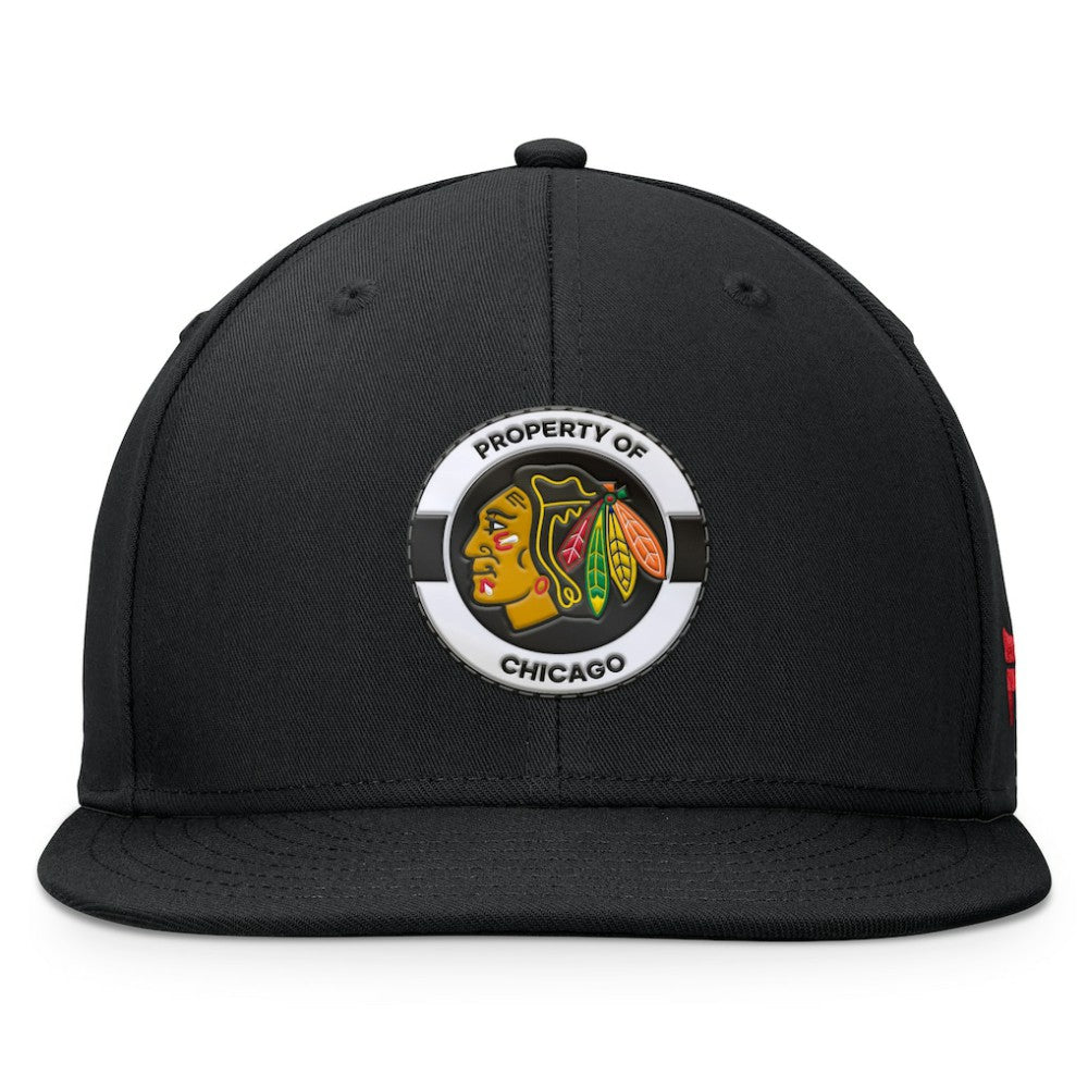 Chicago Blackhawks Fanatics Authentic Pro Training Camp Snapback Hat - Black | US 200562128