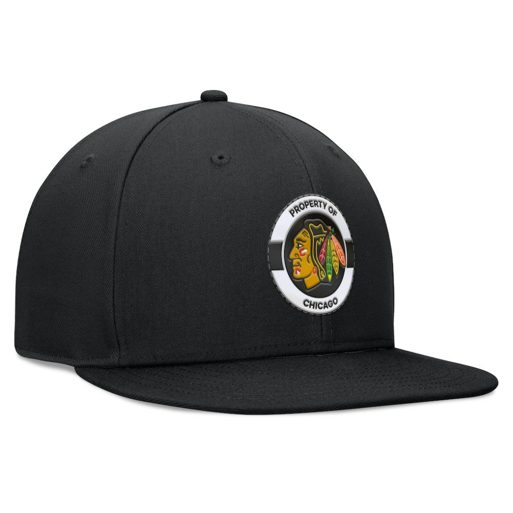 Chicago Blackhawks Fanatics Authentic Pro Training Camp Snapback Hat - Black | US 200562128