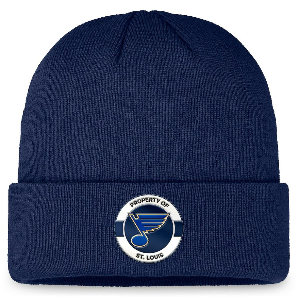 St. Louis Blues Fanatics Authentic Pro Training Camp Cuffed Knit Hat - Navy | US 200562150