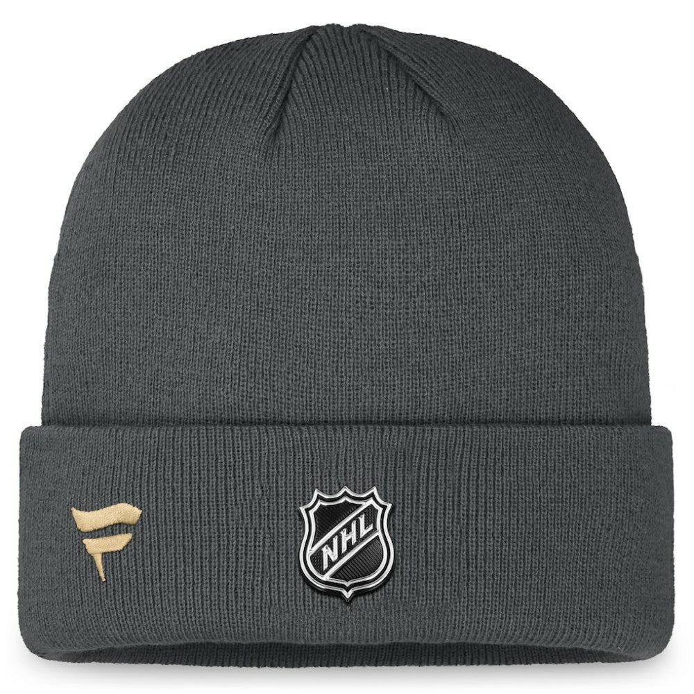 Vegas Golden Knights Fanatics Authentic Pro Training Camp Cuffed Knit Hat - Charcoal | US 200562153
