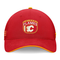 Calgary Flames Fanatics 2024 NHL Draft On Stage Trucker Adjustable Hat - Red | US 200562161