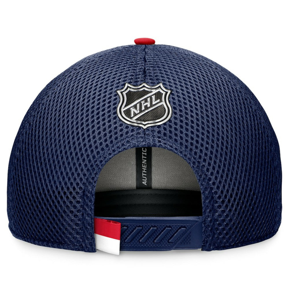 Columbus Blue Jackets Fanatics 2024 NHL Draft On Stage Trucker Adjustable Hat - Navy | US 200562165