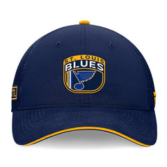 St. Louis Blues Fanatics 2024 NHL Draft On Stage Trucker Adjustable Hat - Navy | US 200562182