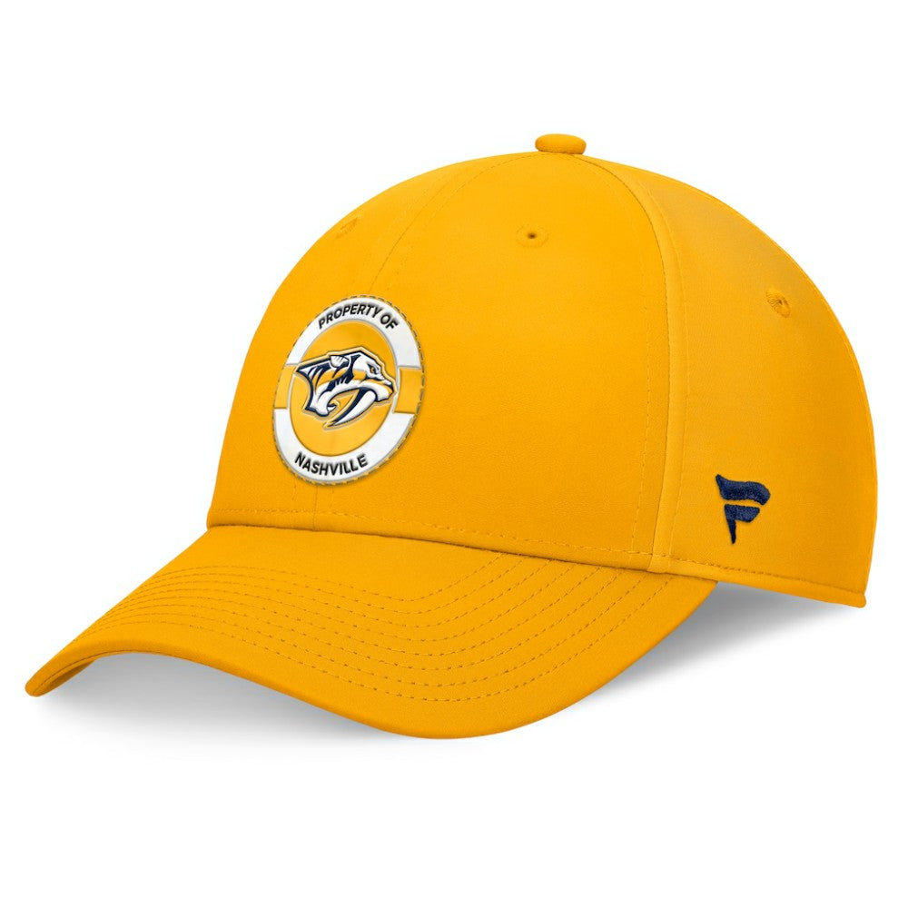 Nashville Predators Fanatics Authentic Pro Training Camp Flex Hat - Gold | US 200562237
