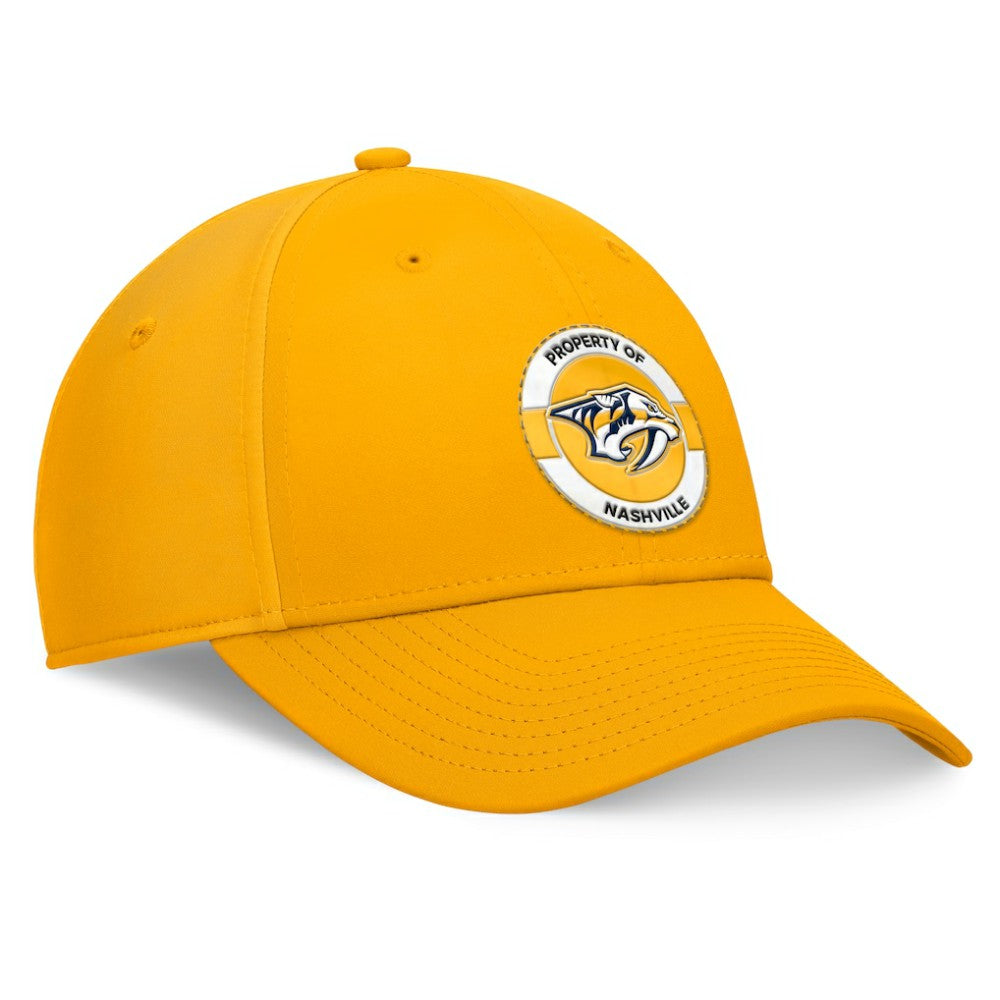 Nashville Predators Fanatics Authentic Pro Training Camp Flex Hat - Gold | US 200562237