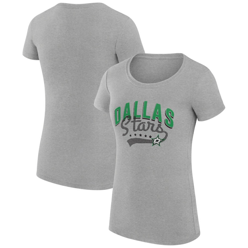 Dallas Stars G-III 4Her by Carl Banks Women's Super-Slim Fit Lightweight Filigree Logo T-Shirt – Gray | US 200563529