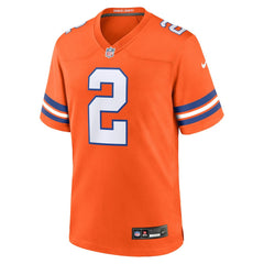 Patrick Surtain II Denver Broncos Mile High Collection 1977 Throwback Player Game Jersey - Orange Jerseys
