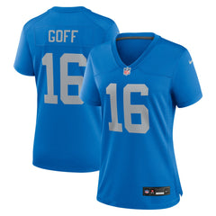 Jared Goff Detroit Lions Women's Alternate Game Jersey - Blue Jerseys
