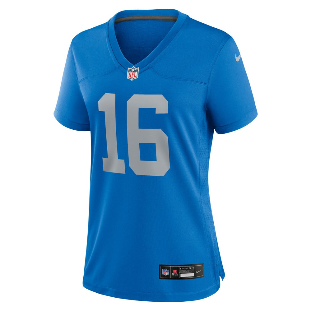 Jared Goff Detroit Lions Women's Alternate Game Jersey - Blue Jerseys