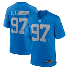 Aidan Hutchinson Detroit Lions Alternate Game Jersey - Blue Jerseys
