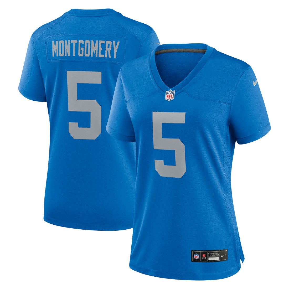 David Montgomery Detroit Lions Women's Alternate Game Jersey - Blue Jerseys